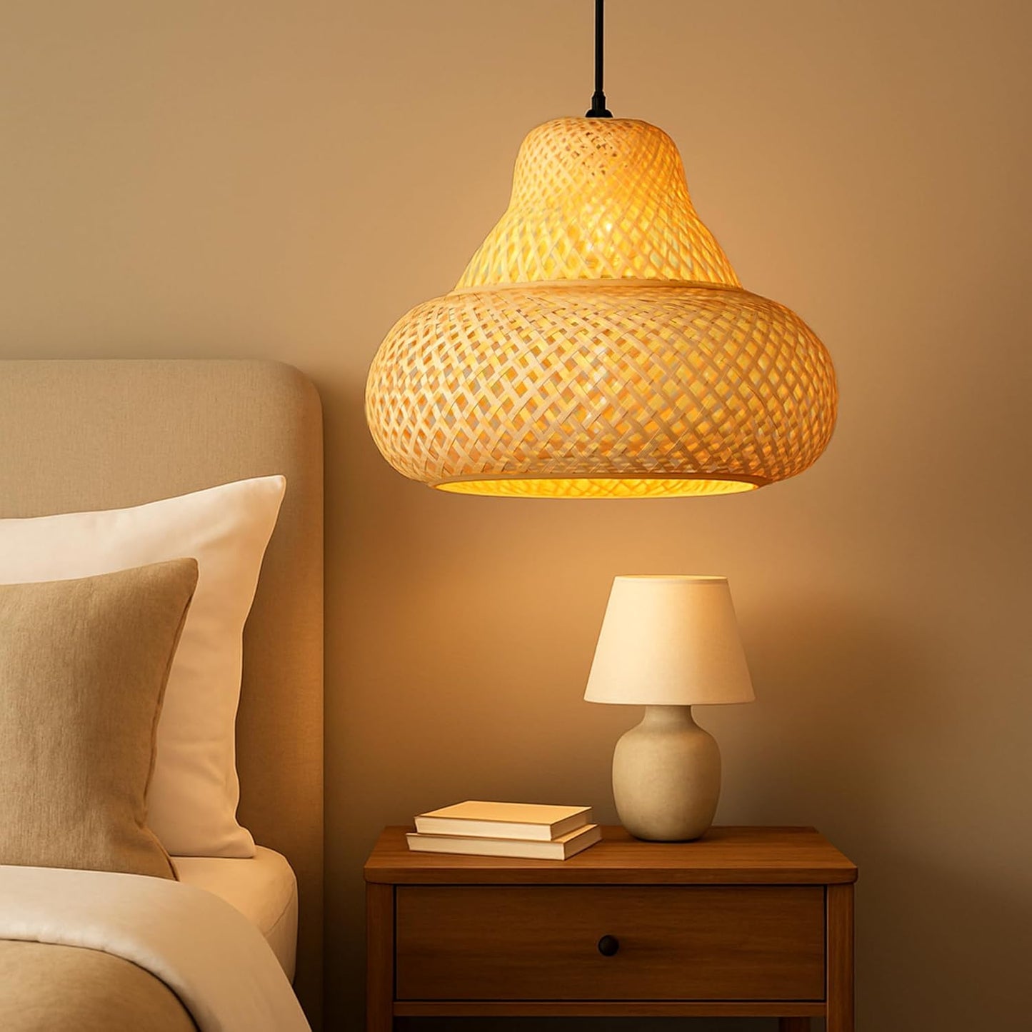 Wicker Lamps | Cafe Lights