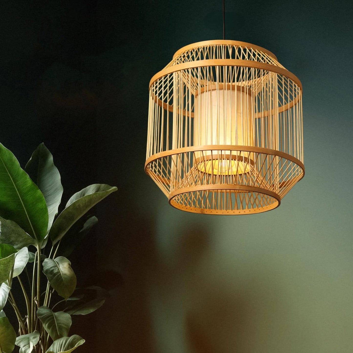 Ceiling Lights for Hall | Pendant Lights | Hanging Lamp for Living Room | Bamboo Ceiling Lamps